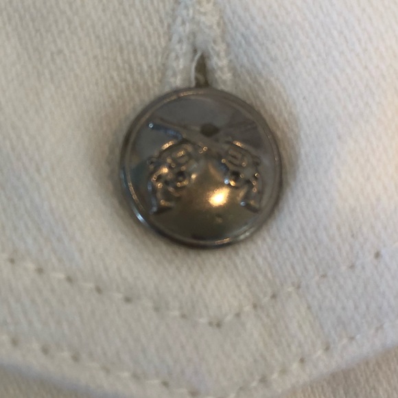 ROAR- Guns White Denim Embellished Jacket - Picture 3 of 10